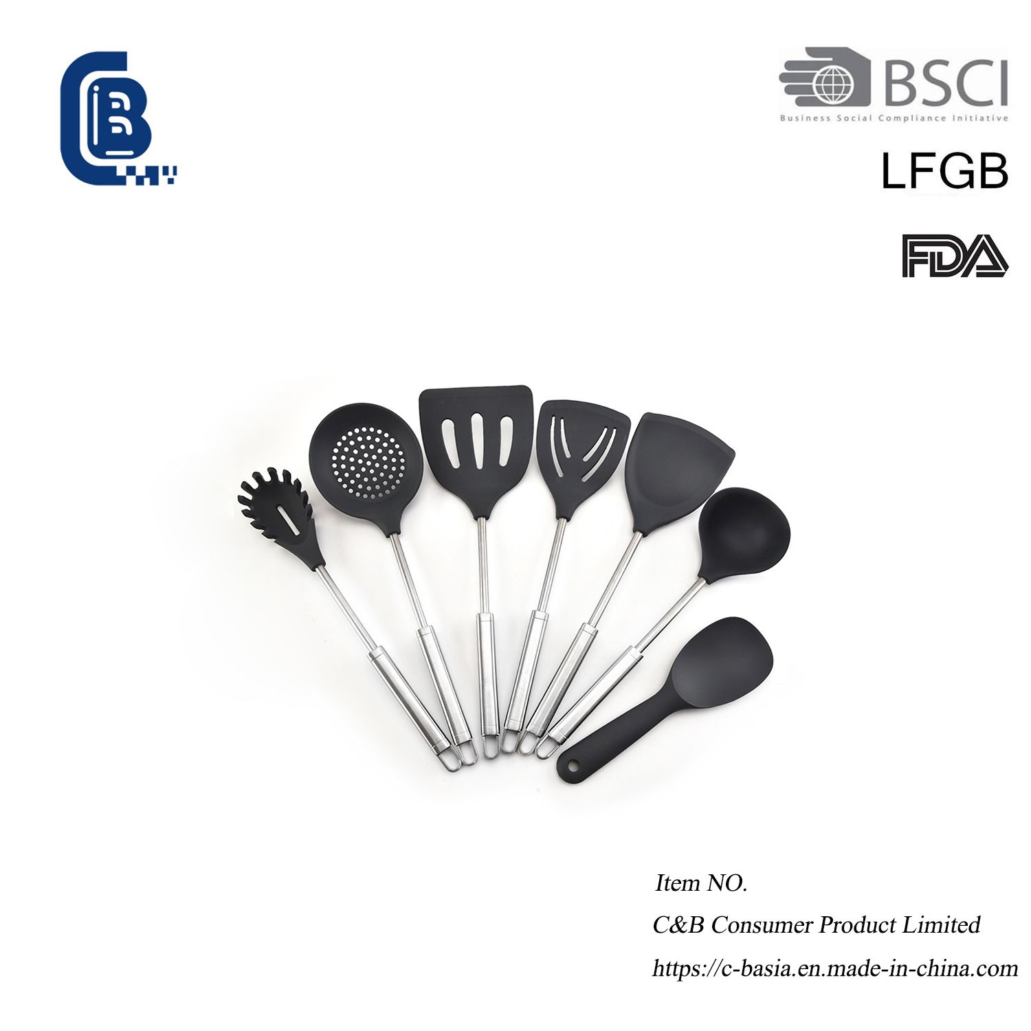 Heatproof Non-Stick Silicone Kitchen Tool Set, Cooking Utensils Set Household Kitchen Tools