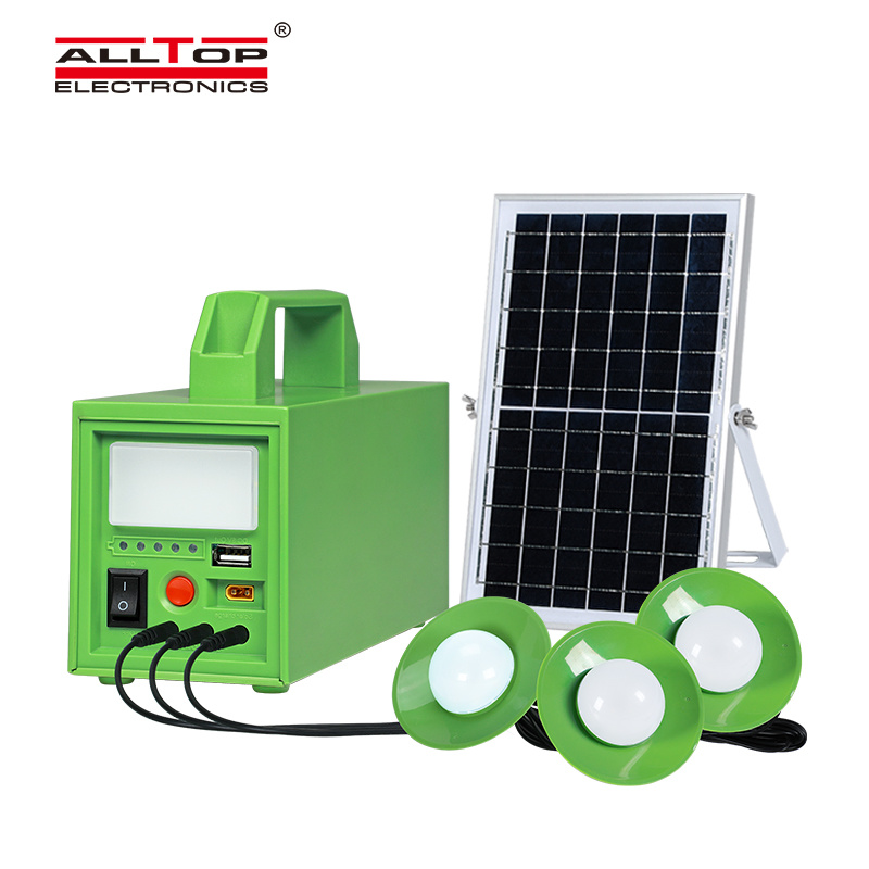 Alltop Multi Solar Panel Charging Power Emergency Porteble Solar Home System Multifunction Solar Power Energy Kit System Solar Light System for Lighting Camping