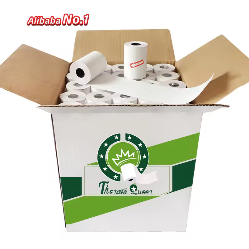 50mm X 20mm Top Thermal Stencil Paper Rolls 50 Rolls /100 Rolls 57x40 80 X 60 Core 14mm For Mini Printer