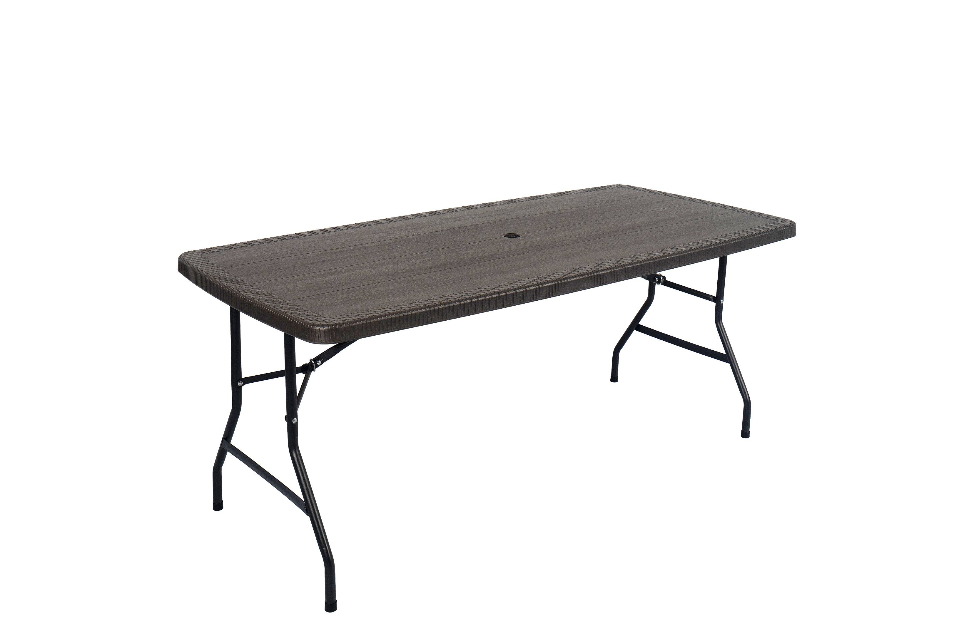 Plastic Folding One PC Top Table/Solid Banquet Rectangular Table/171cm Wooden Pattern Table