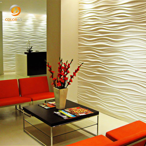 Beautiful 3D MDF TV Background Wall Panel for Decoration