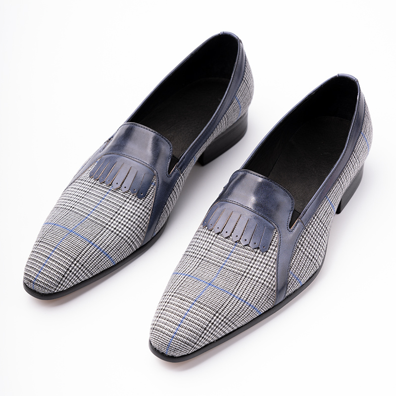 Stylish Handmade Cotton Loafers for Men-Perfect Office Wear-Genuine Leather