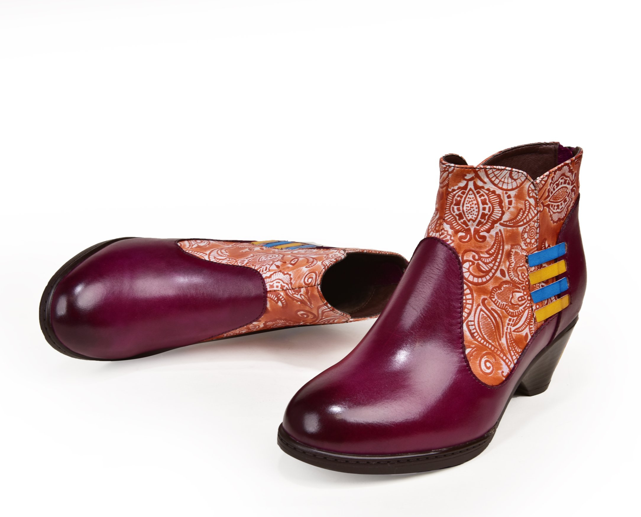 Factory Wholesale Women Leather Shoes Lady High Heel Short Boots