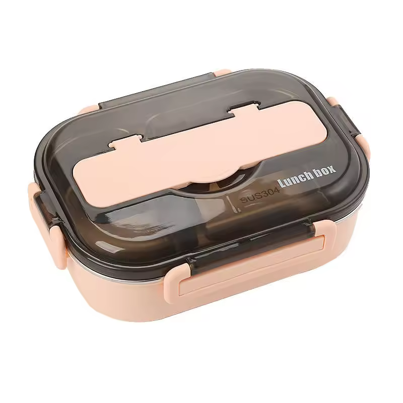 New Arrival Premium Quality Bento Lunch Box 304 Stainless Steel And Plastic Food Container In Bulk