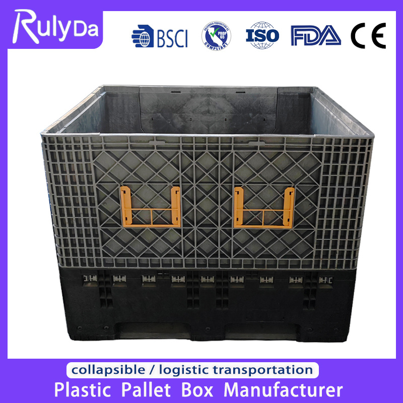 Liquid Sleeve Honeycomb Coaming Cooler Logistic Collapsible Bulk Nesting System Folding Agricultural Plastic Pallet Storage Bin Container for Industrial Use