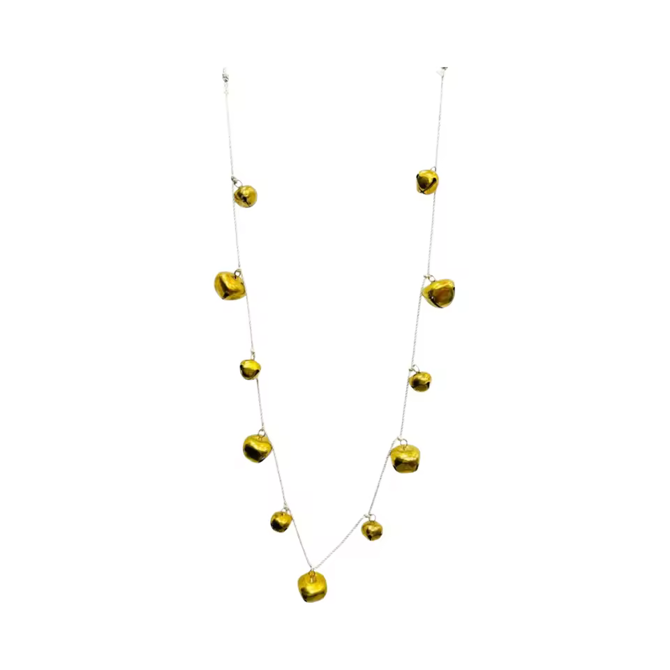 Handmade Brass Bell Garland Hanging Decoration Metal Jingle Bell Chain Customizable Size Color Waterproof Christmas Decor