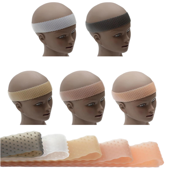 Wholesale Unisex Thick Non-slip Elastic Silicone Wig Band Headband Hair Extension Tools For Securely Fixing Wigs