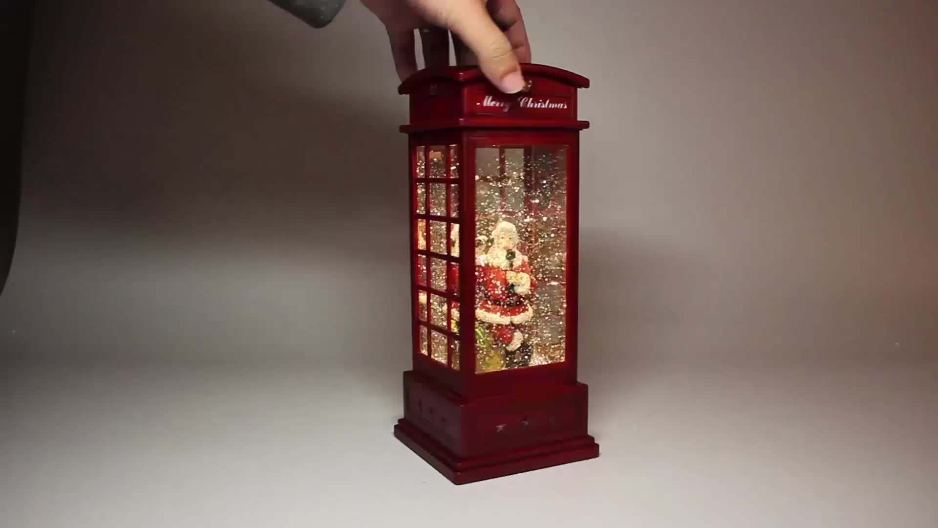 Delicate Design Christmas Nativity Wood House with Kids/Santa/Store Ornament