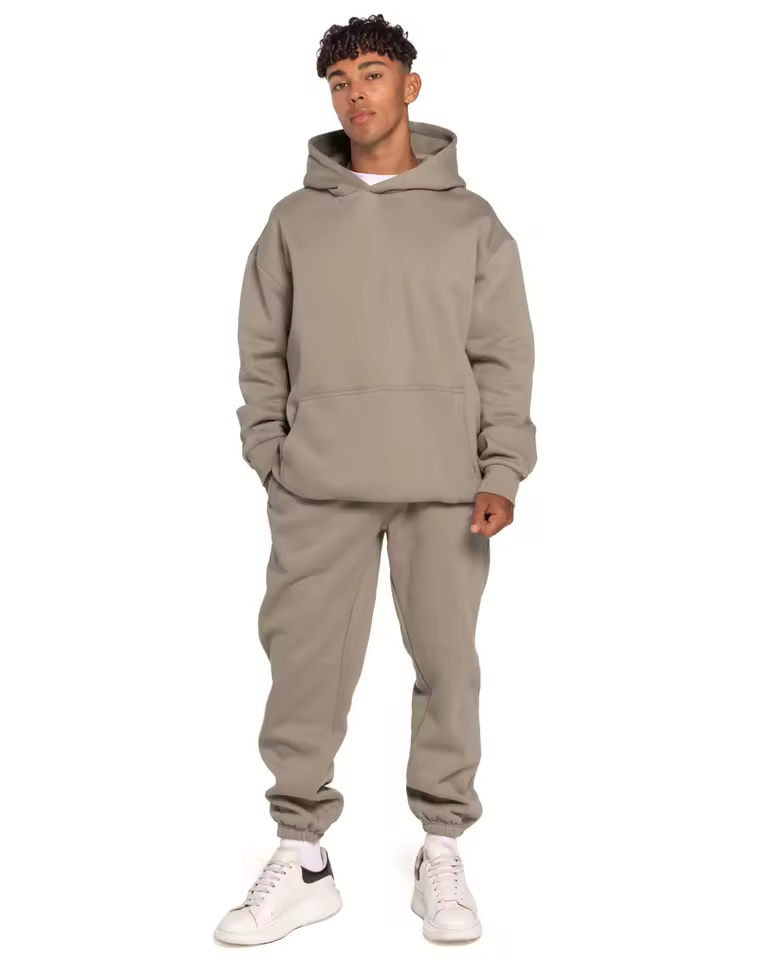 Best Priced 350gsm Sweatpants Jogger And Hoodie Set Heavyweight Fleece 2 Pcs Mens Clothing Sets Tracksuits For Men