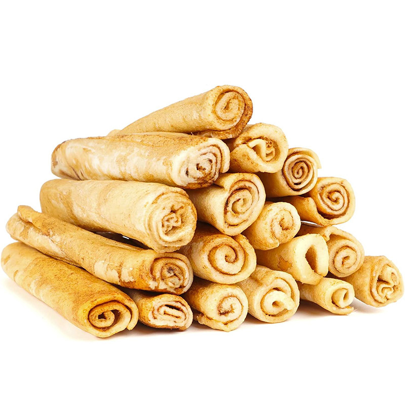 Rawhide Rolls 6.5 Inch Chew Treats Chicken Flavor Dog Snacks