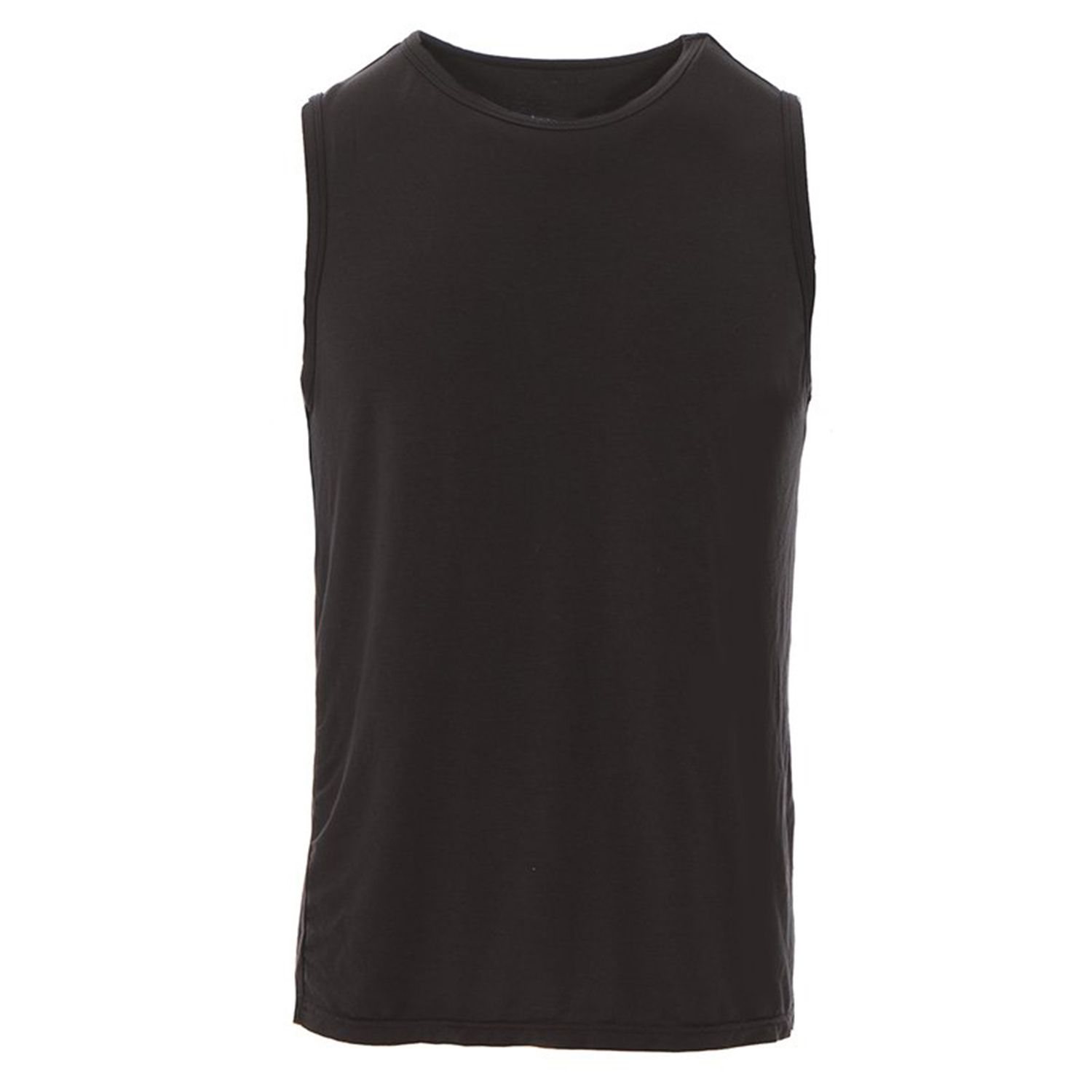Low MOQ Soft and Stretchy Bamboo Solid Color Tank Top for Men