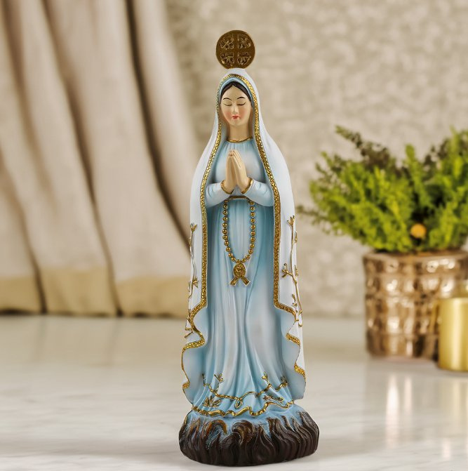 Home Decor Resin Virgin Mary Sculpture Religious Gifts Resin Virgin Mary Statue