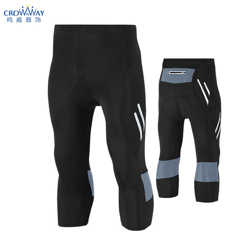 Wholesale Latest Best Mens Outdoor Gym Sports Padded Bike/Bicycle Shorts MTB Gel Pads Cycling Shorts with Reflective Tapes