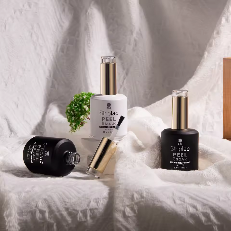 Factory Wholesale A Lot Stock Accept Custom Your Logo With Nail Polish Brush 30ml Black Gel Nail Polish Glass Empty Bottle