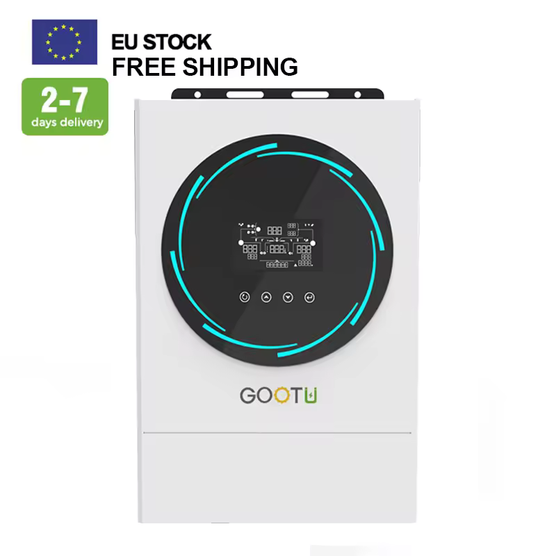 Gootu Eu In Stock 6000w Pure Sine Wave Solar Inverter 48v Home Energy System 6kw Hybrid Solar Inverter With 120a Mppt Controller