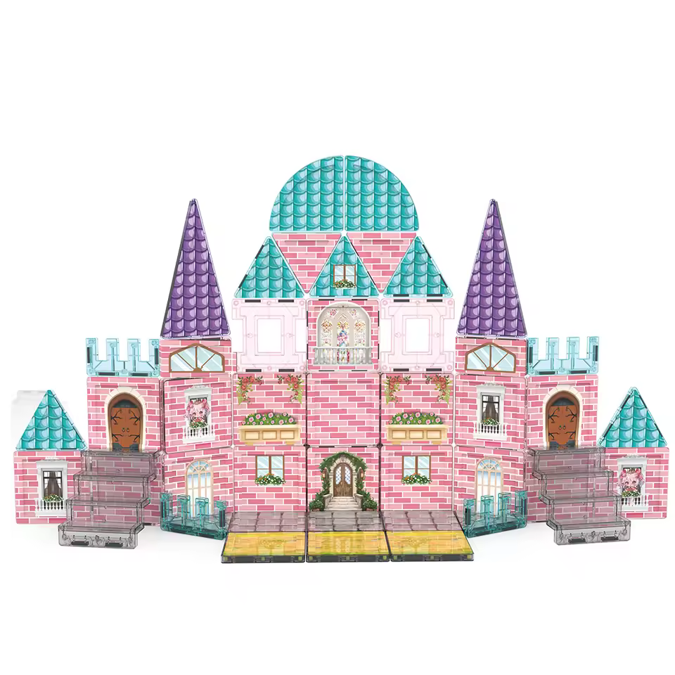 Latest Girls' Magnetic Building Block Castle And Magnetic Building Block Princess Castle Are Beautiful Festival Gifts Girls Toy