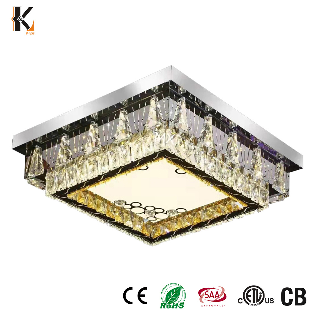 Konig Lighting China Home Crystal Ceiling Light Suppliers Cheap Price High-Quality Crystal Ceiling Light Fixture Wholesale Modern Crystal LED Ceiling Lights