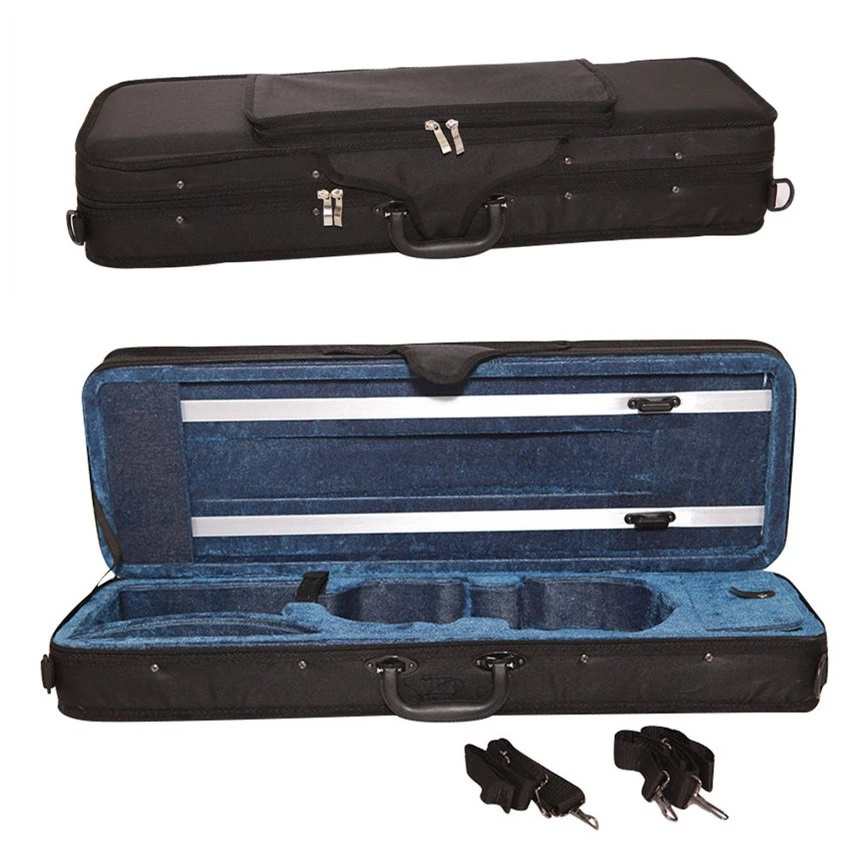 Light Weight Oblong Square Violin Hard Musical Case String Instrument