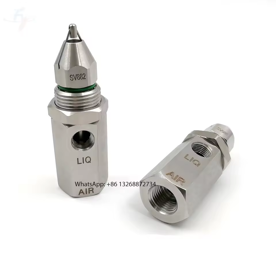 Direct Deal Ultrasound Air Atomization Nozzle And Factory Coal Mine Dry Fog Dust Suppression Nozzle Dual-fluid Nozzle