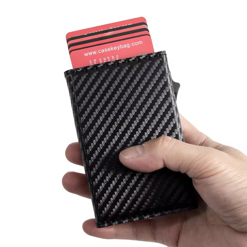 Pop up Wallet Metal Credit Card Holder Promotional OEM 3-Body Wallet with RFID Blocking