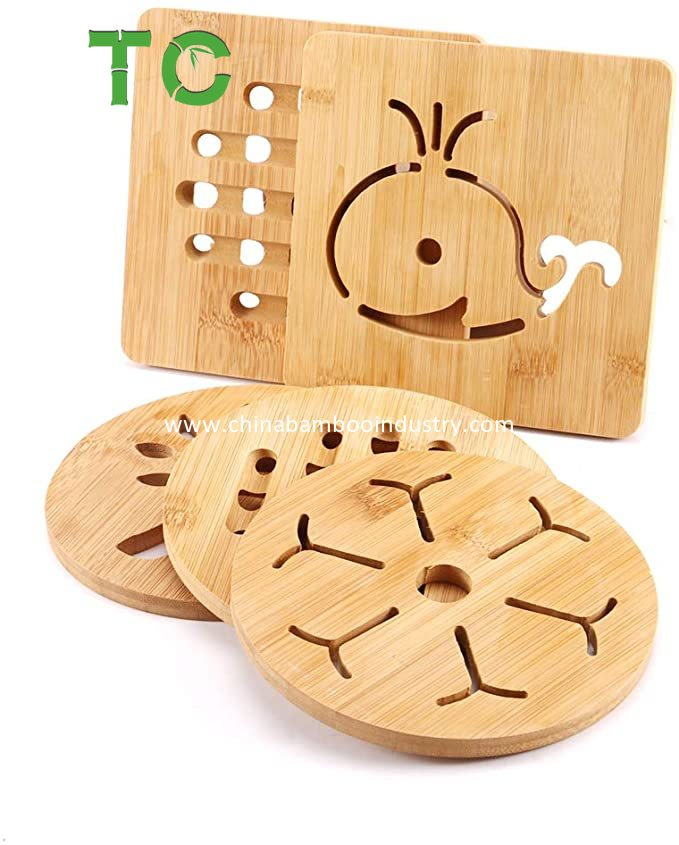 Wholesale Bamboo Coasters for Cold Drinks and Hot Beverage