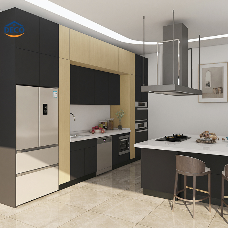 Indoor Kitchen Cabinets Gloss L Shaped Modern Modular Price Modern Gray Kitchen Furniture Melamine Shaker Style Luxury Kitchen Cabinet