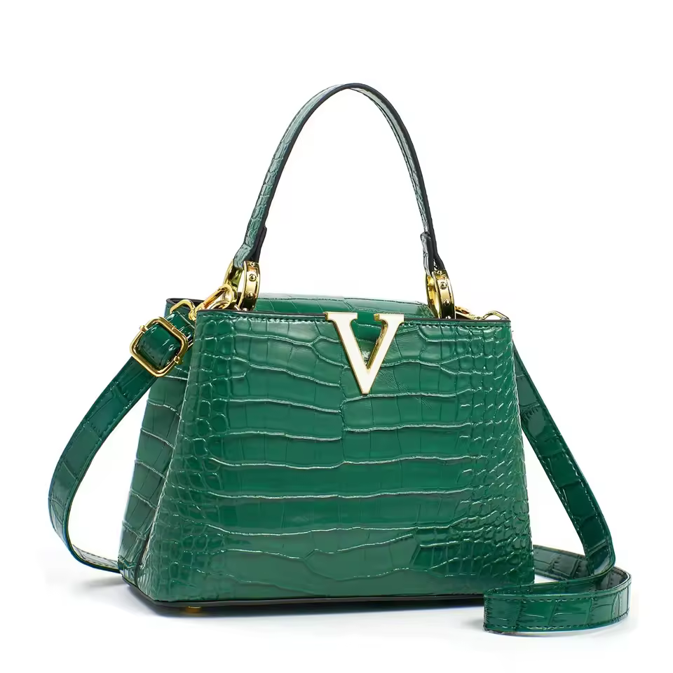 Factory Price Simple Top Handle Fashion Alligator Pattern Crossbody Tote Bag For Women Purse Bags Handbags Ladies Designer Bag