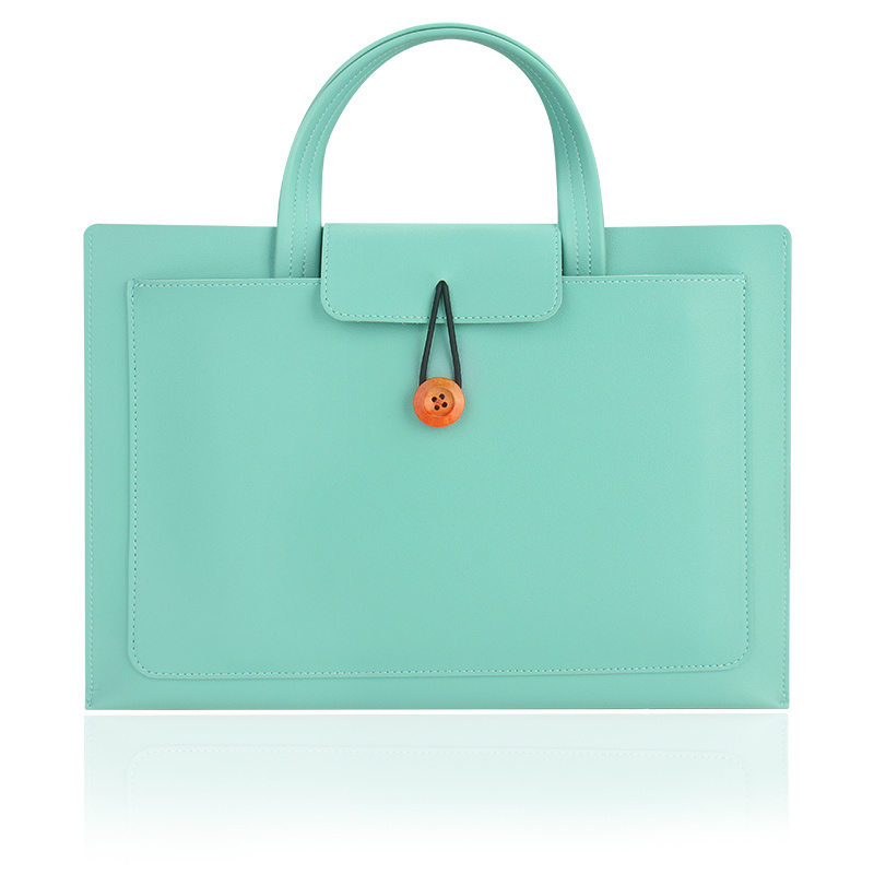 Premium Waterproof PU Leather Laptop Sleeve for 13-15.6 Inch Devices