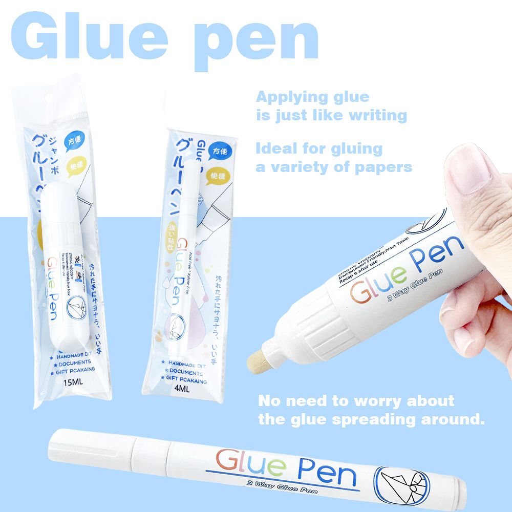 Pincel Adhesivo De Doble Funcion Para Artistas Profesionales, Manualidades, Albumes De Recortes Y Tarjetas De Regalo Glue Pen