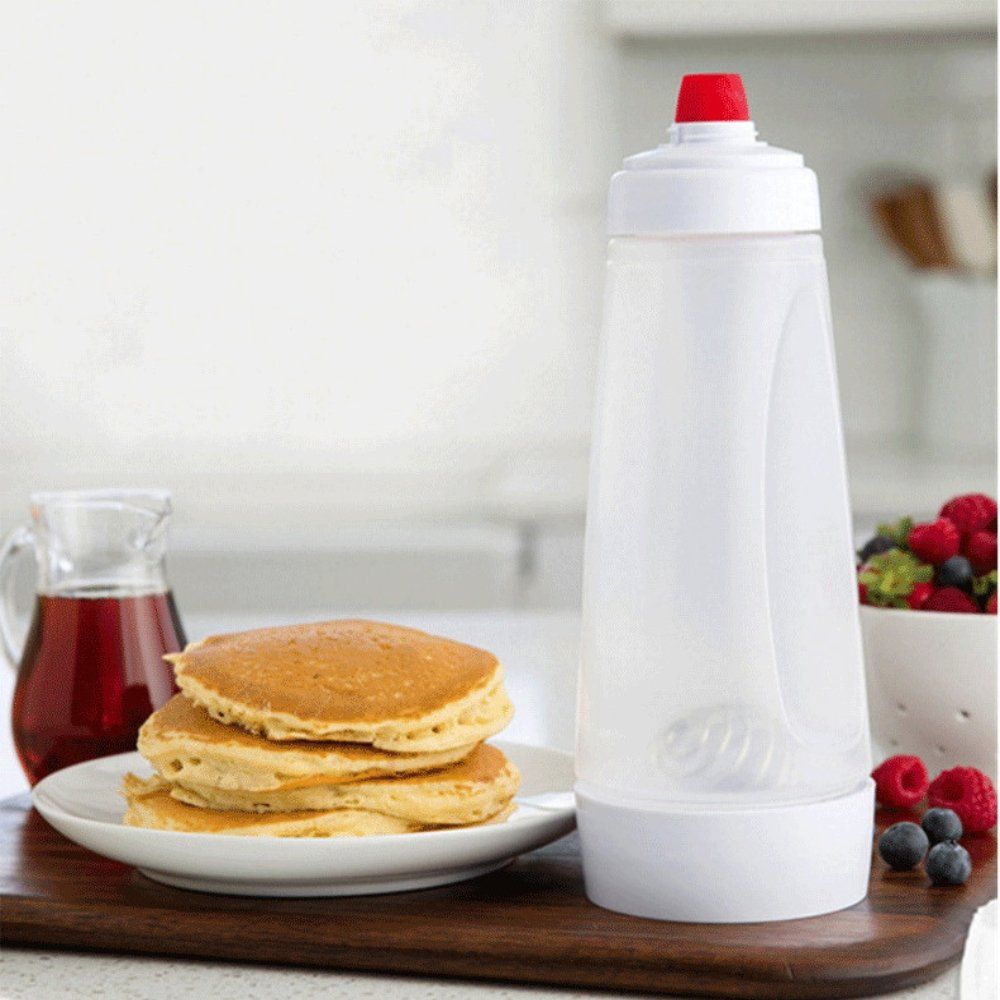 Pancake Batter Mixer Dispenser Shaker Bottle with Blender Ball Mi25951