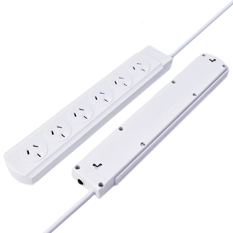 SAA Certificated Power Strip Cord 6 Multi Outlets and 2 USB Charging Ports Surge Protector