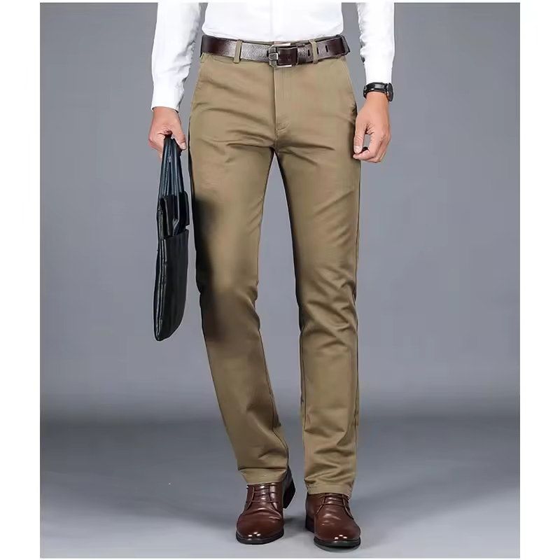 Best Quality Formal Straight Trouser Solid Gentlemen Casual Mens Business Chino Pant