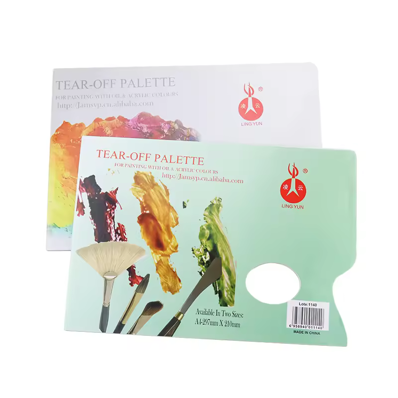 Ti Ao 30sheets/pad 80gsm A4 A3 Manufacture Wholesale Disposable Tear Off Paper Palette Easy To Wear To Clear Used Palette