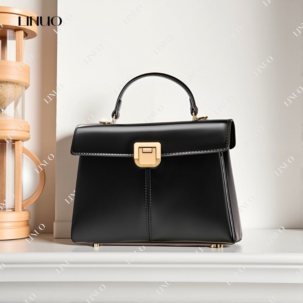 Horseshoe Buckle Commuter Genuine Leather Kelly Bag Premium Shoulder Crossbody Handbag