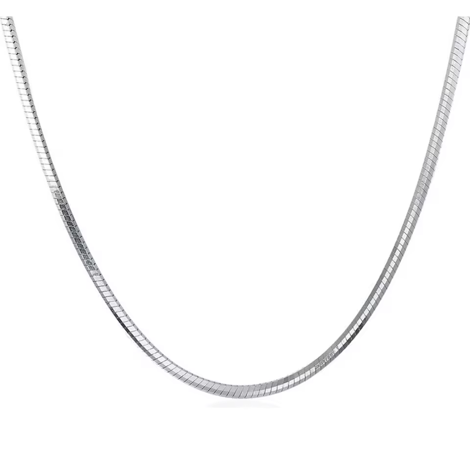 Fashion Jewelry Stainless Steel Chain Mens Womens Snake Chain Necklace,18-36inches,Oem/odm