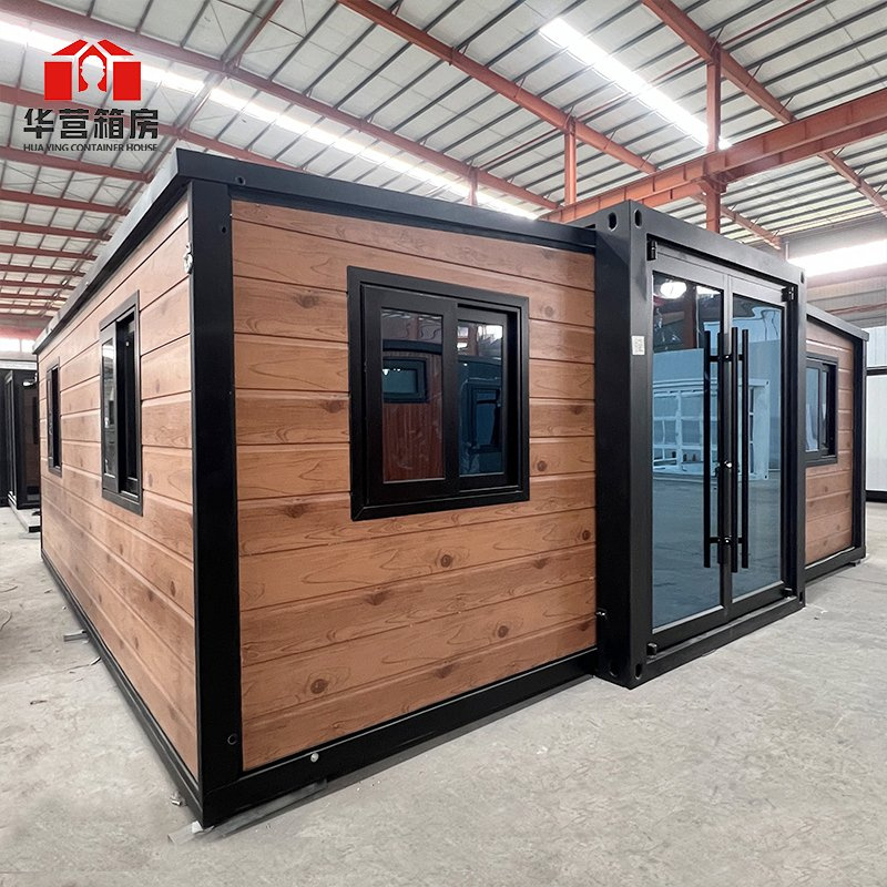 Steel Structure Huaying Tiny Home Prefabricated Double Wings Container House with CE OEM