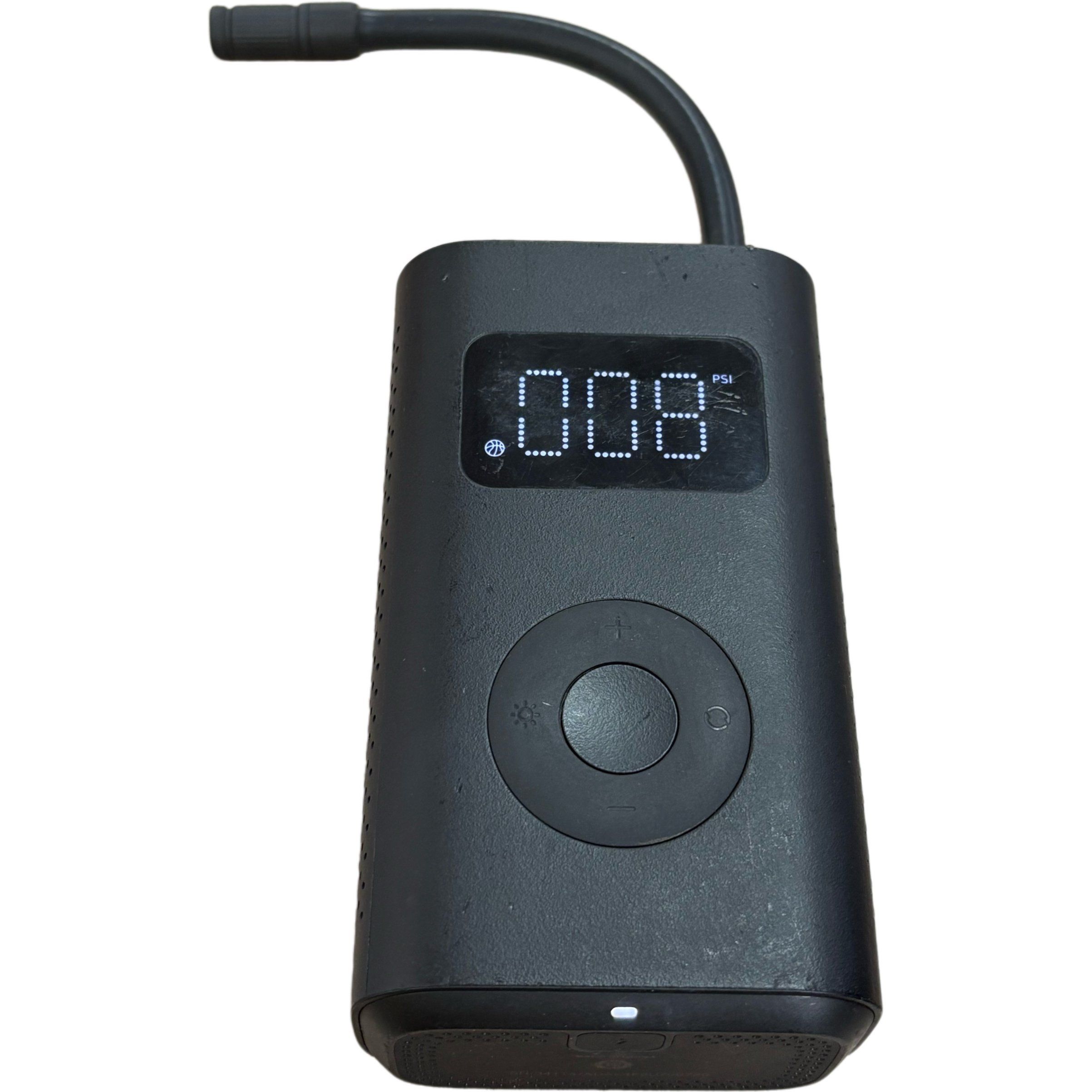 Smart Tire Inflator with Lighting, Pressure Measurement, and Sos Function