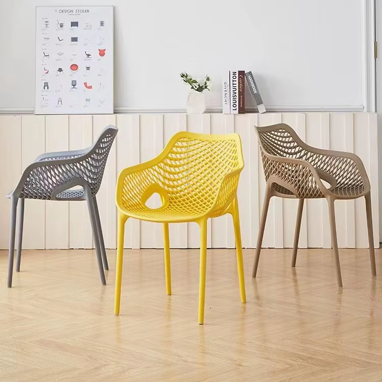 Plastic Chairs Pakistan for Home External Chair with Armrest for supplier