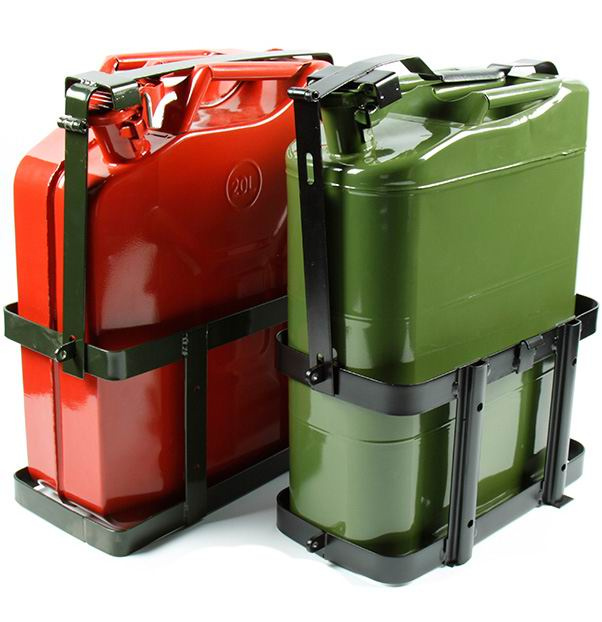 Nato Style Jerry Can with Secure Holder and Rigid Pouring Spout