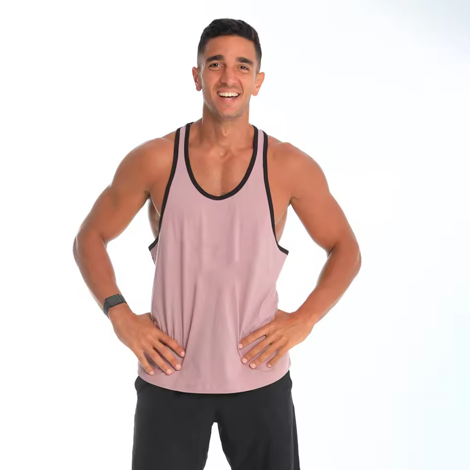 Odm Men's Summer Casual Sleeveless Tank Top American Retro Sports Inspired Handsome Vest