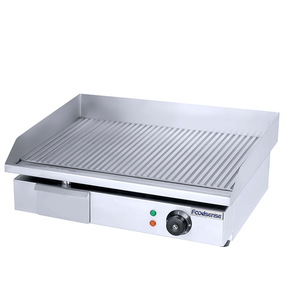 Counter Top Commercial Flat Plate Electric Griddle Barbecue Grill Teppanyaki Machine for Restaurant and Home Use