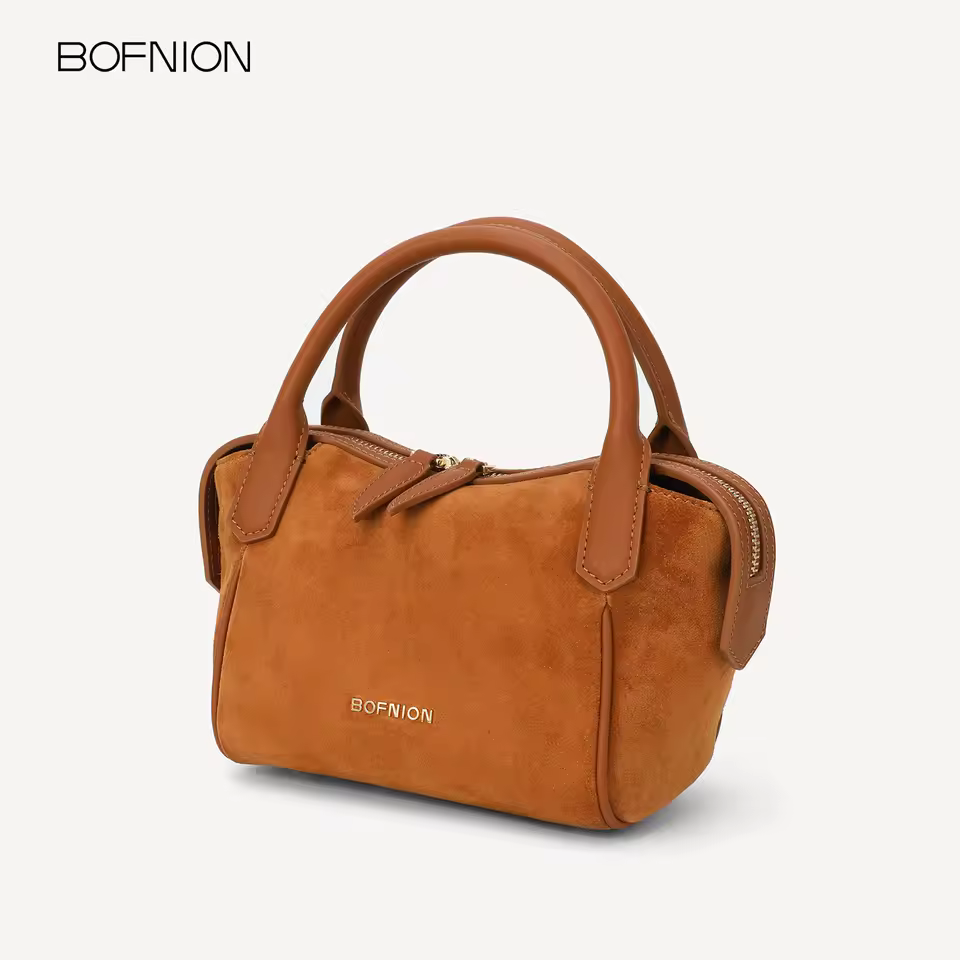 2025designer Women's Fashionable Genuine Leather Shoulder Bag With Zipper Closure Foldable 1-1.9l Capacity Crossbody Handbag