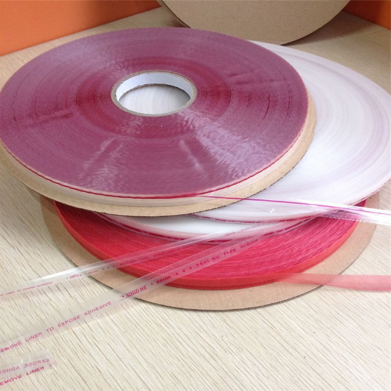 HDPE Left Right Glue Strong Adhesive Reseable Double-Sided Bag Sealing Tape