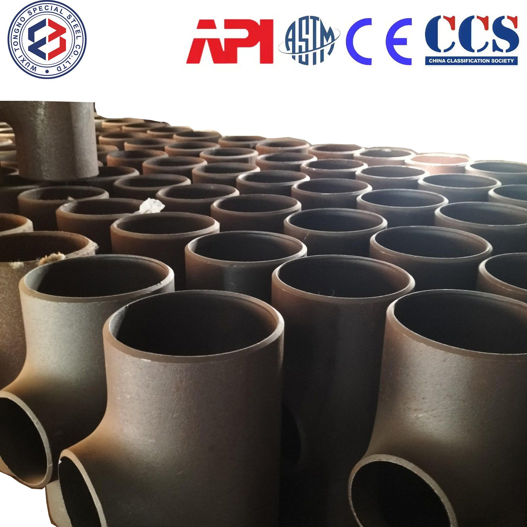 Durable ASME SA106, ASME SA210, ASME SA213, ASME SA335, En10216, DIN17175 Seamless Steel Tee a/SA106 Gr. B, P195gh, P235gh, P265gh, St35.8, St45.8