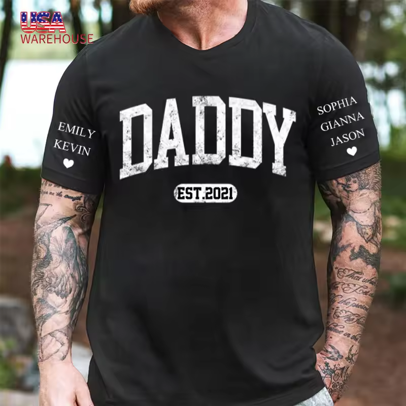 Usa Warehouse 180gsm Personalized Designer Printing Crew Neck Gym Black White Short Sleeve Unisex Slim Fit Tee T Shirts T-shirt