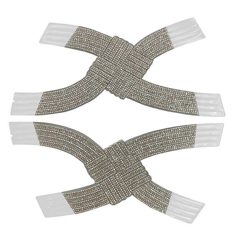 Fashionable Shoe Uppers, Semi-Finished Women's Shoes, Sandals Shoes Decorative Accessories, Toe Flash Diamond Decoration