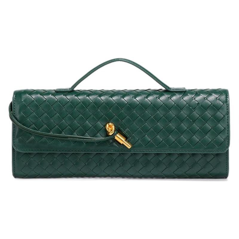 Hand Wovenbag 2024 New Premium Feelfashion Dinnerbag Crossbody Holding Smallsquarebag