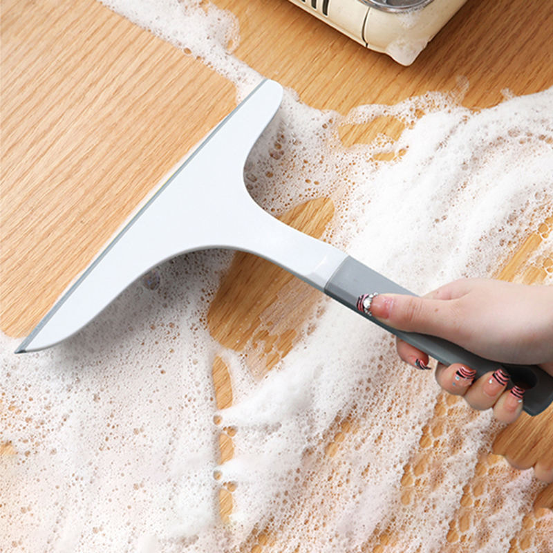 Newest Soft Scraper Window Cleaner with Plastic Handle Home Bathroom Shower Glass Wiper Glass Squeegee