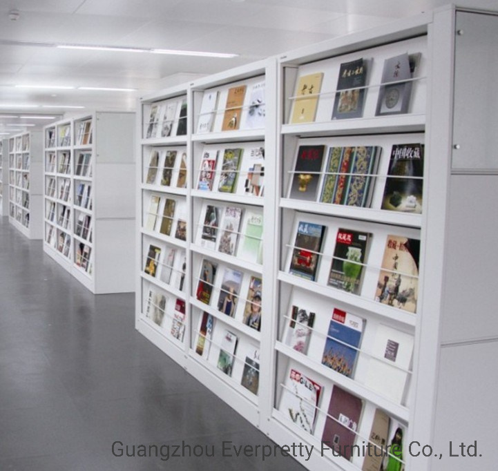 Modern Library Furniture Metal Magazine Shelf