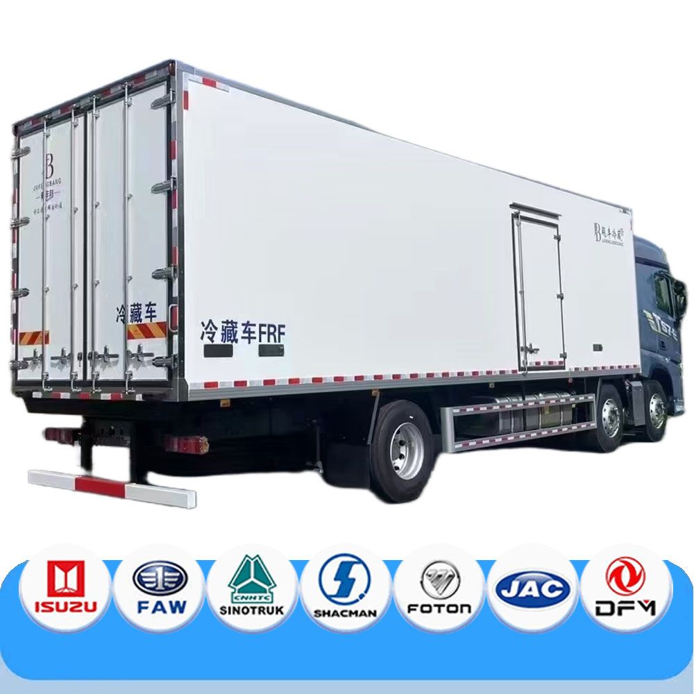6X2 10ton-50ton 380HP New 30 Tons Heavy HOWO Dongfeng 50tons Frozen Food Refrigerated Truck